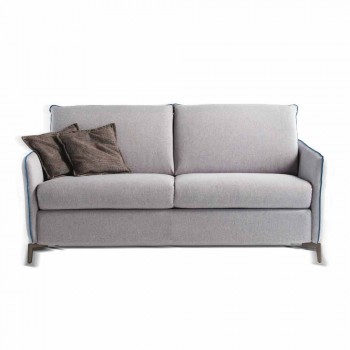 3 seater maxi sofa L205 cm modern design in eco-leather / Erica fabric