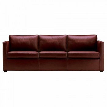 3 Seater Sofa Upholstered in High Quality Made in Italy Leather - Centauro
