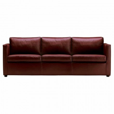 3 Seater Sofa Upholstered in High Quality Made in Italy Leather - Centauro Viadurini