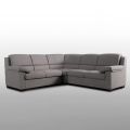 5 Seater Corner Sofa in Light Gray Fabric Made in Italy - Budapest