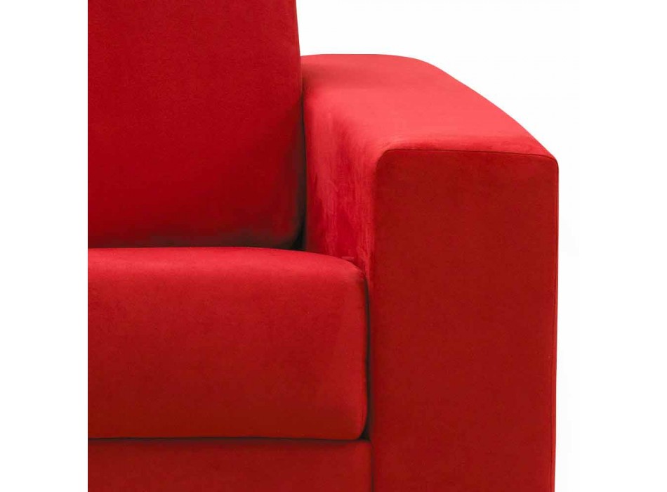 2 seater modern design imitation leather sofa / fabric made in Italy Mora Viadurini