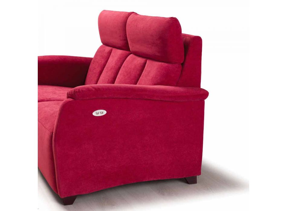 Modern design 2 seater sofa in leather, eco-leather or Gelso fabric