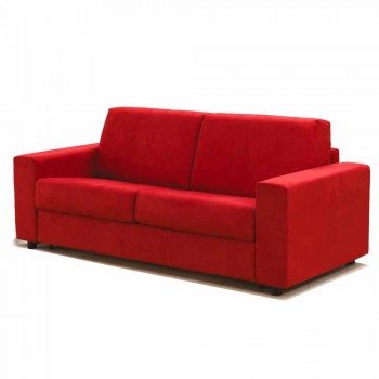 Modern 2-seater maxi sofa in eco-leather / fabric made in Italy Mora