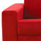 Modern 2-seater maxi sofa in eco-leather / fabric made in Italy Mora Viadurini