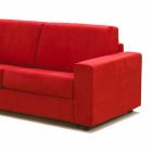 Modern 2-seater maxi sofa in eco-leather / fabric made in Italy Mora Viadurini