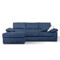 3 Seater Sofa with Reversible Pouf in Made in Italy Fabric - Abudhabi