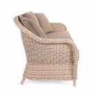 3 Seater Garden Sofa in Braided Fiber Design Homemotion - Casimiro Viadurini
