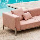 5-Seater Outdoor Corner Sofa in Aluminum 3 Finishes, Luxury - Filomena Viadurini