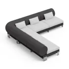 Living Room Corner Sofa in Polyethylene of Different Colors - Orbis Viadurini