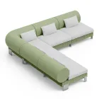 Living Room Corner Sofa in Polyethylene of Different Colors - Orbis Viadurini