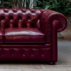 Classic Sofa with Onion Feet in Beech Wood Made in Italy - Spassoso Viadurini
