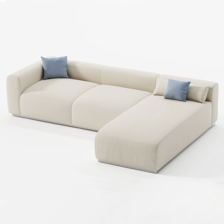 Modular Garden Sofa in Water-Repellent Fabric Made in Italy - Bahias Viadurini