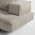 Contemporary design armchair Cardo, leather upholstery Viadurini
