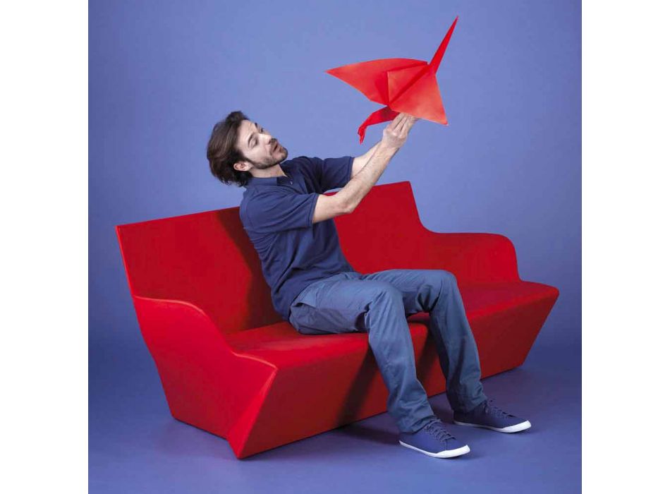 Slide with armrests Slide Kami Yon colored design made in Italy Viadurini