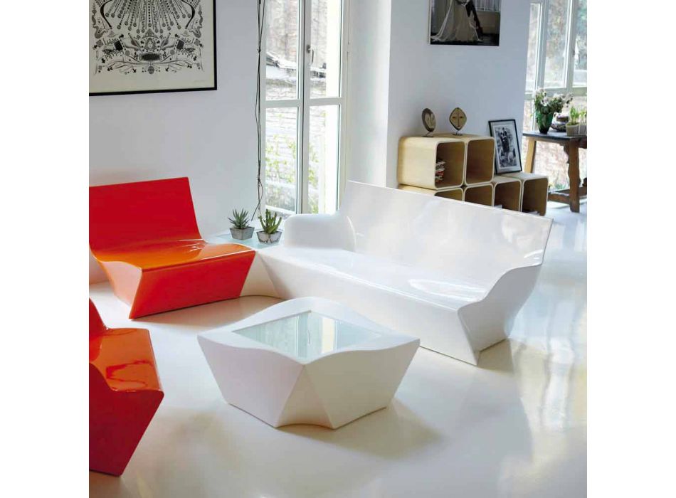 Slide with armrests Slide Kami Yon colored design made in Italy Viadurini