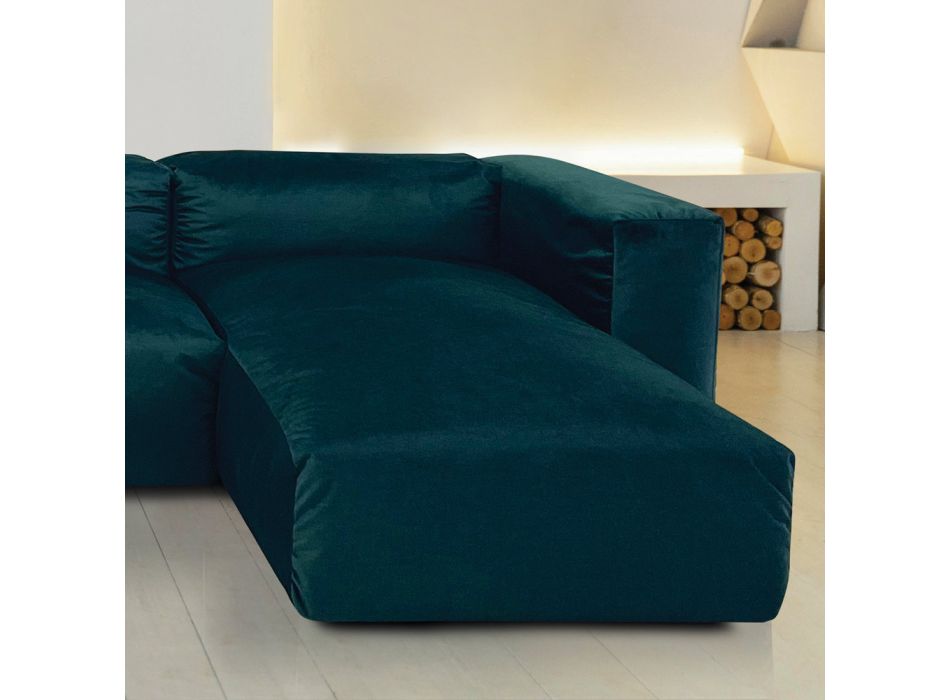 Sofa with Indoor Peninsula in Expanded Polyurethane - Buffo Viadurini