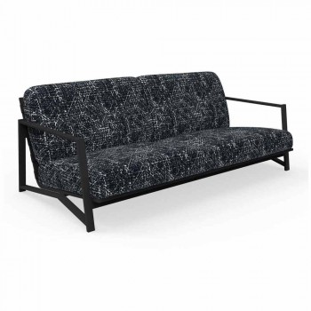 2 Seater Outdoor Sofa in Aluminum and Fabric - Cottage Luxury by Talenti