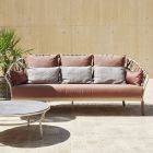 3 Seater Outdoor Sofa with Cushions Made in Italy - Emmacross by Varaschin Viadurini