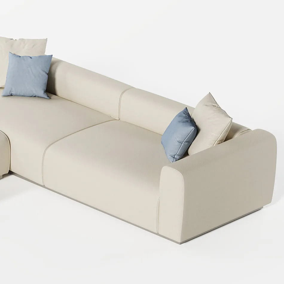 Modular Outdoor Sofa in Water-Repellent Fabric Made in Italy - Bahias Viadurini