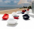 Modern design outdoor sofa Ufo by Vondom in polyethylene resin
