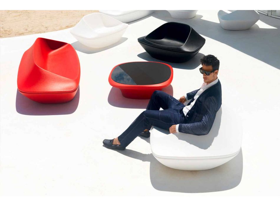 Ufo by Vondom design outdoor sofa in polyethylene resin Viadurini