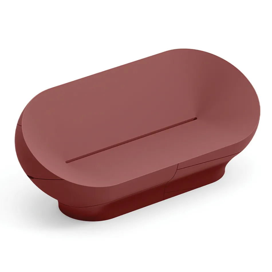 Polyethylene Outdoor Sofa Available in Various Colors - Towel Viadurini