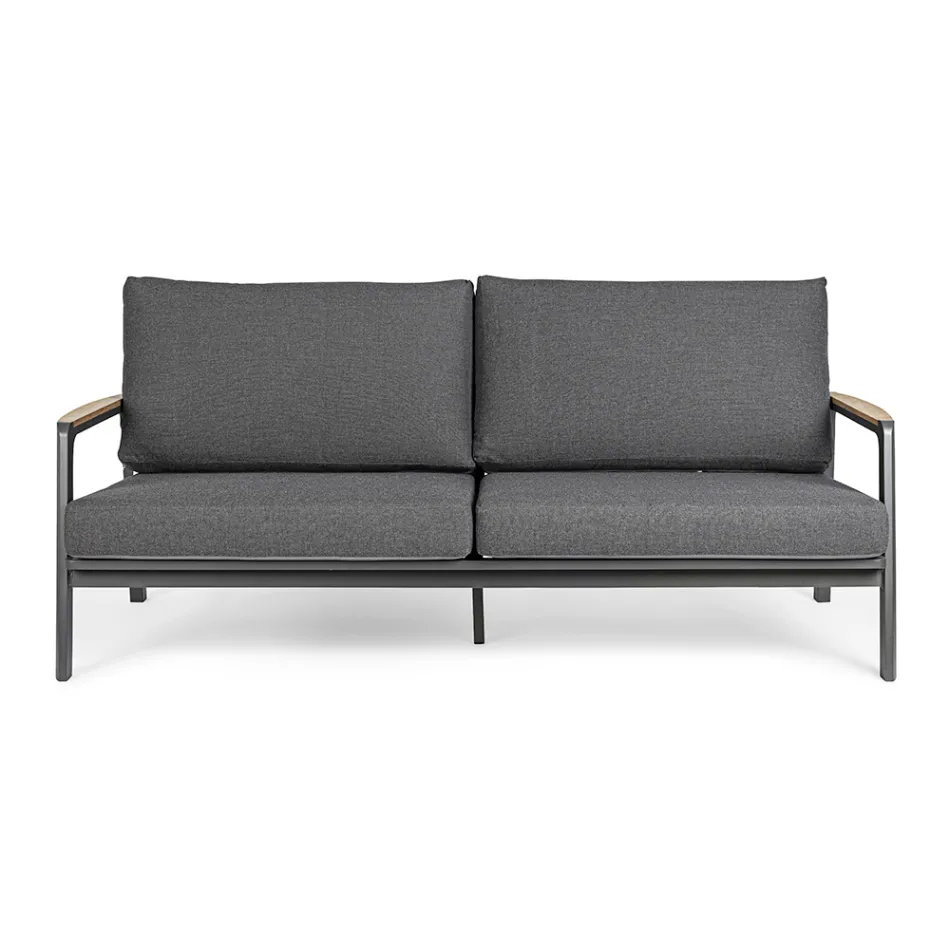Outdoor Sofa in Fabric with Aluminum Structure, Homemotion - Cara Viadurini