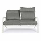 Outdoor Sofa in Fabric and Aluminum with Reclining Backrest - Nathy Viadurini