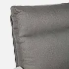 Outdoor Sofa in Fabric and Aluminum with Reclining Backrest - Nathy Viadurini