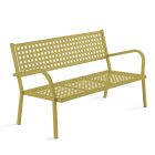 2 Seater Garden Sofa with Steel Structure Made in Italy - Nilda Viadurini