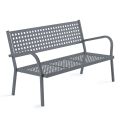 2 Seater Garden Sofa with Steel Structure Made in Italy - Nilda