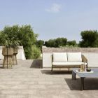 2 Seater Garden Sofa in Aluminum with Weave - Cricket by Varaschin Viadurini