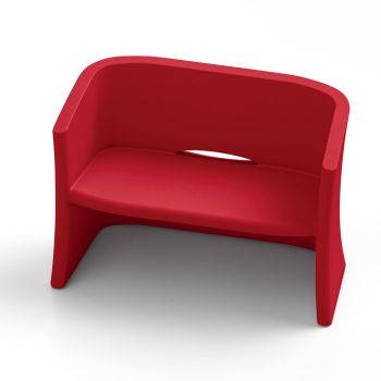 2 Seater Garden Sofa in Colored Polyethylene Made in Italy - Gomez