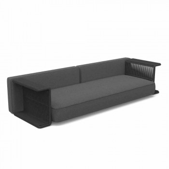 3 Seater Garden Sofa in White, Beige or Gray Fabric - Cliff Decò Talenti