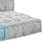 Ethnic Two Seater Garden Sofa in Water Repellent Fabric - Shamo Viadurini