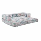 Ethnic Two Seater Garden Sofa in Water Repellent Fabric - Shamo Viadurini
