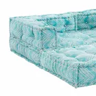 Ethnic Two Seater Garden Sofa in Water Repellent Fabric - Shamo Viadurini