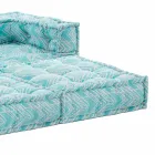 Ethnic Two Seater Garden Sofa in Water Repellent Fabric - Shamo Viadurini