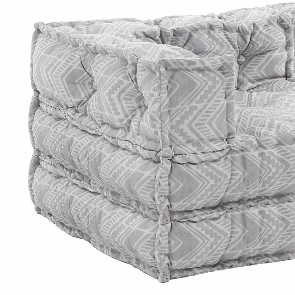 Ethnic Two Seater Garden Sofa in Water Repellent Fabric - Shamo Viadurini