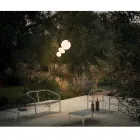 Garden Sofa with Aluminum Base and Textilene Seat Made in Italy - Maureen Viadurini