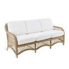 2 or 3 Seater Garden Sofa in Aluminum and WaProLace Made in Italy - Yetta Viadurini