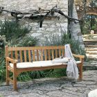 2 or 3 Seater Garden Sofa in Teak Made in Italy - Sleepy Viadurini