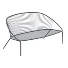 Stackable Garden Sofa in Galvanized Steel Made in Italy - Sansa Viadurini