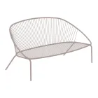 Stackable Garden Sofa in Galvanized Steel Made in Italy - Sansa Viadurini