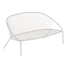 Stackable Garden Sofa in Galvanized Steel Made in Italy - Sansa Viadurini