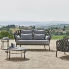 Aluminum Garden Sofa Made in Italy - Emmacross by Varaschin Viadurini