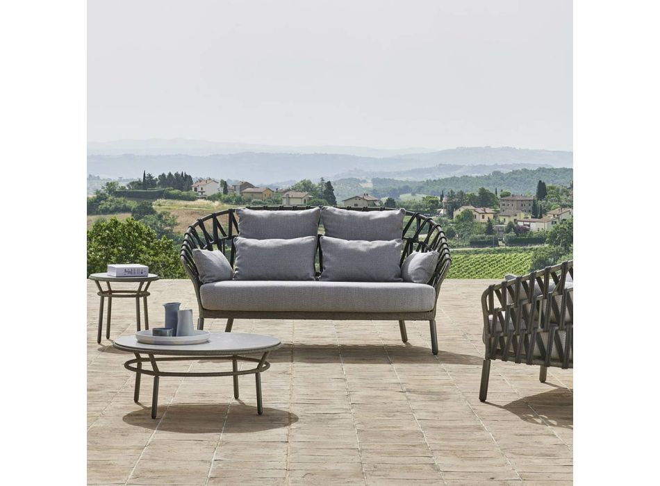 Aluminum Garden Sofa Made in Italy - Emmacross by Varaschin