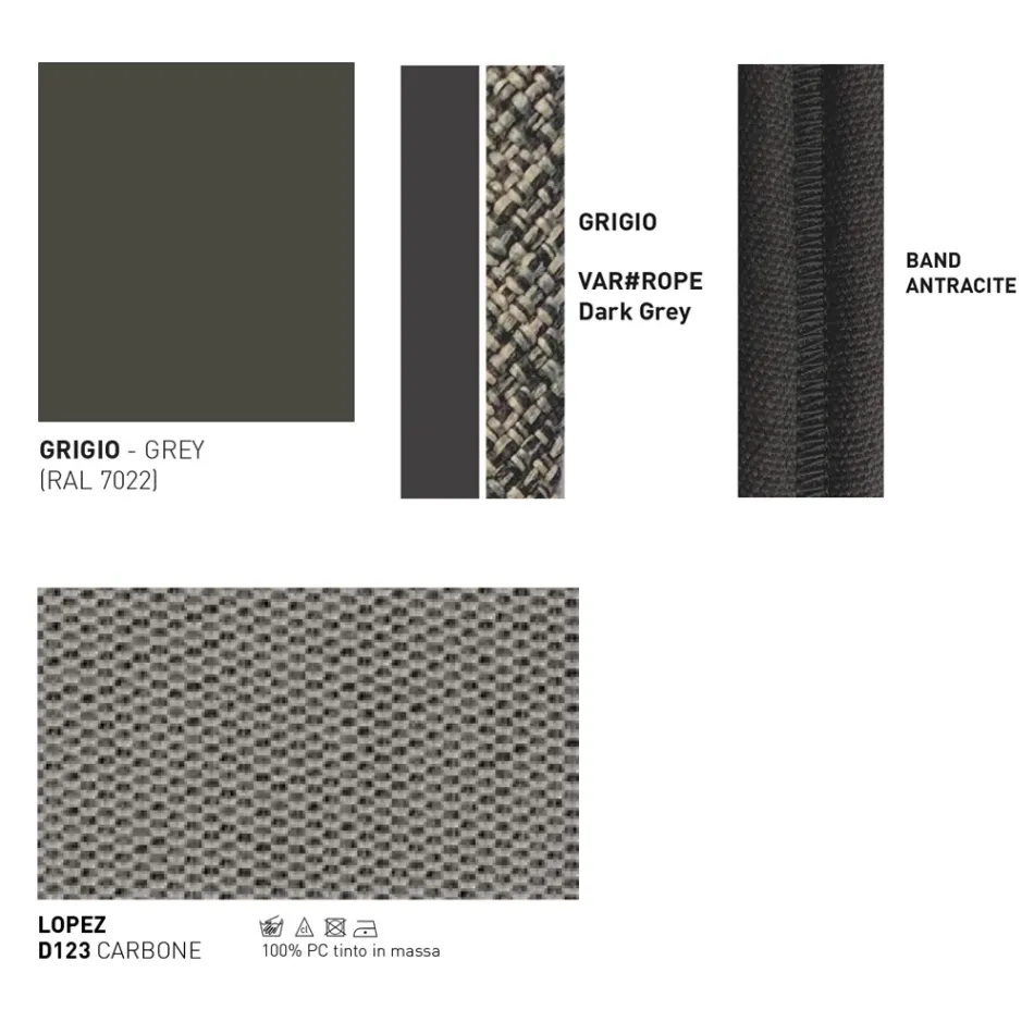 Aluminum Garden Sofa Made in Italy - Emmacross by Varaschin Viadurini