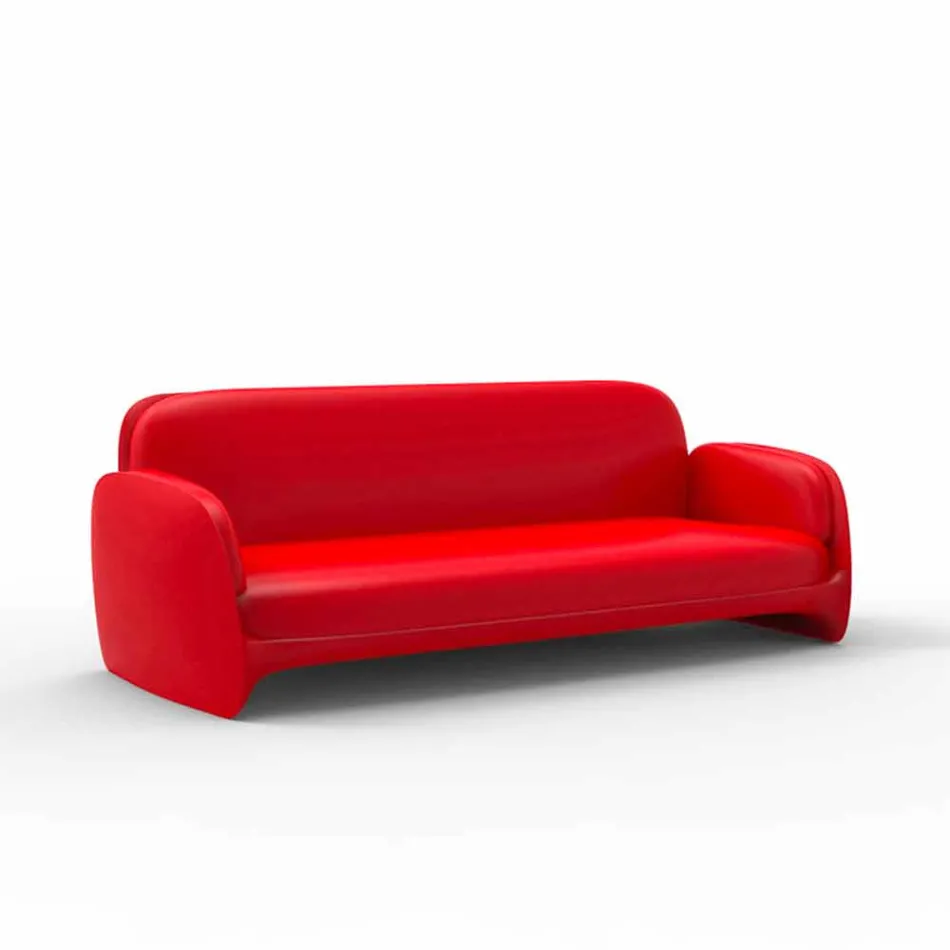 Modern design polyethylene garden sofa Pezzettina by Vondom Viadurini