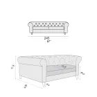 Indoor Sofa Available in Different Sizes Made in Italy - Vivace Viadurini